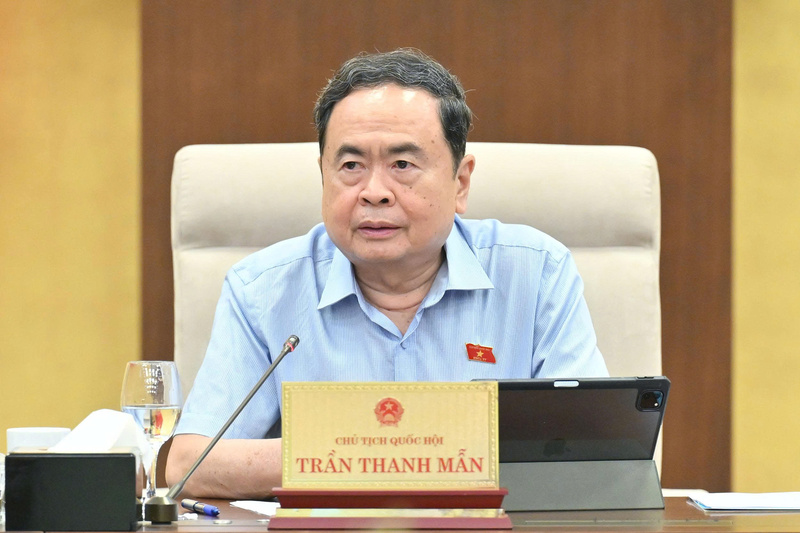 Chủ tịch Quốc hội Trần Thanh Mẫn phát biểu