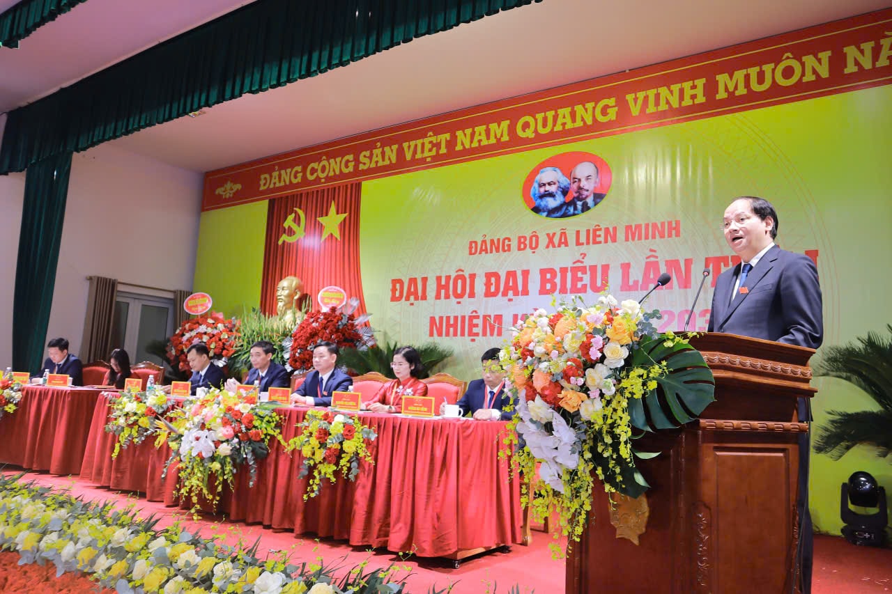 Trưởng ban Tuyên giáo và Dân vận Thành uỷ Nguyễn Doãn Toản phát biểu chỉ đạo Đại hội. Ảnh: Minh Phú