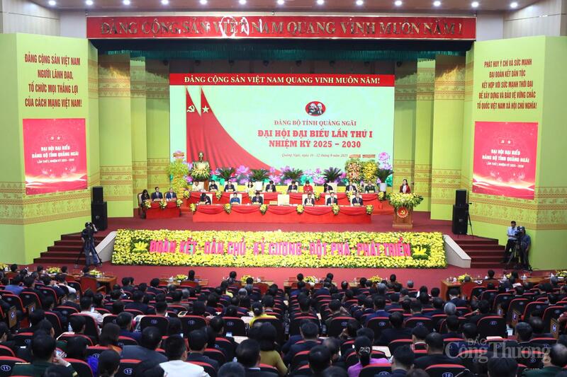 Đại hội Đại biểu Đảng bộ tỉnh Quảng Ngãi lần thứ I, nhiệm kỳ 2025 - 2030 thành công tốt đẹp.