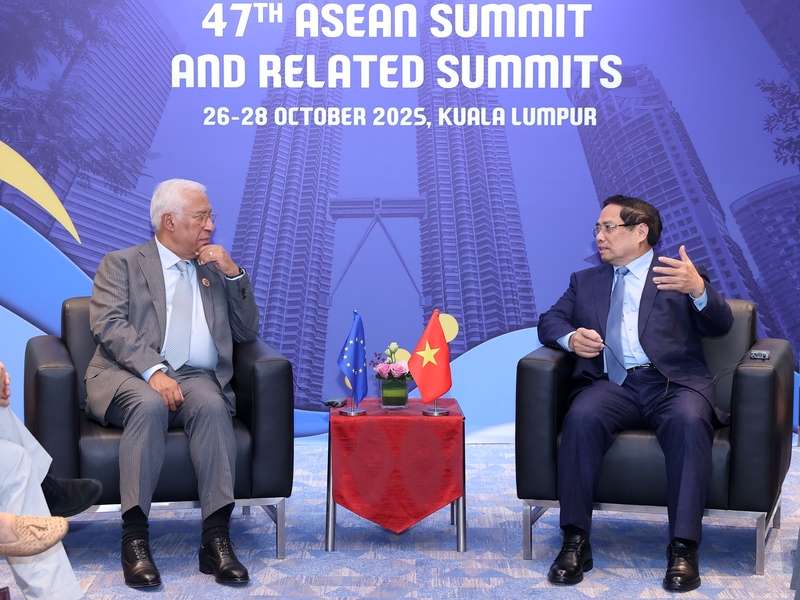 Thủ tướng Chính phủ khẳng định EU là một trong những đối tác quan trọng hàng đầu của Việt Nam. Ảnh: VGP/Nhật Bắc