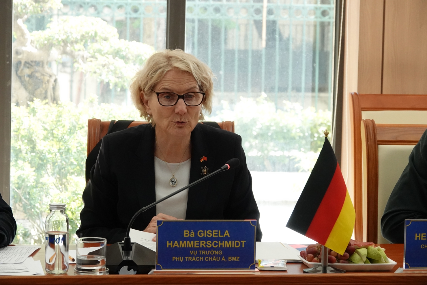 Bà Gisela Hammerschmidt - Vụ trưởng Vụ 31 phụ trách châu Á của Bộ Hợp tác Kinh tế và Phát triển Cộng hòa Liên bang Đức.