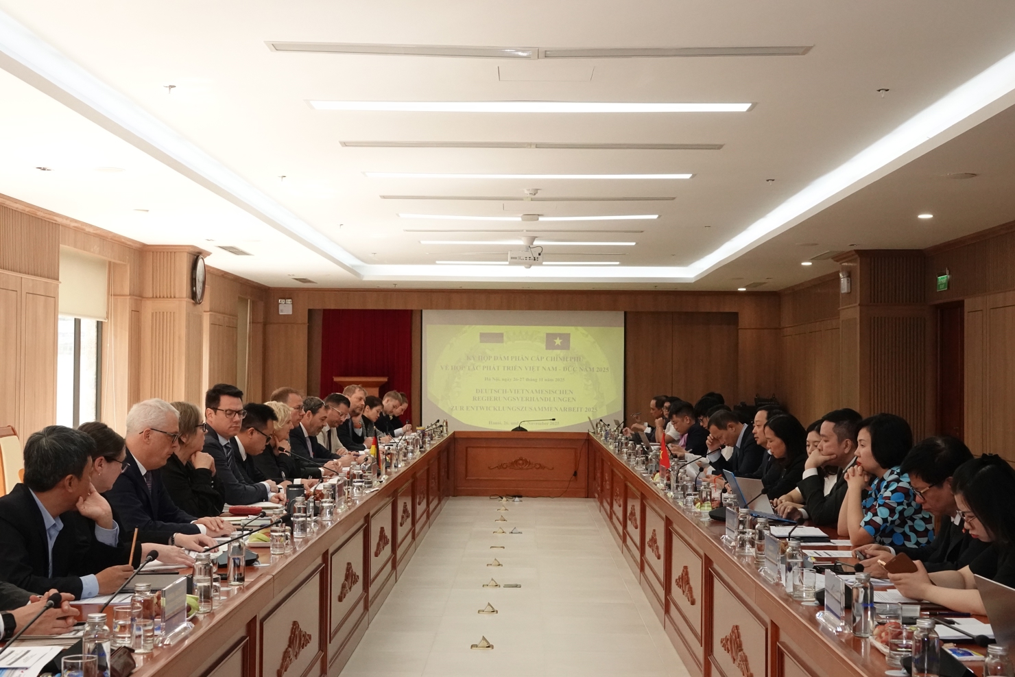 Toàn cảnh phiên Khai mạc Kỳ họp đàm phán cấp Chính phủ về Hợp tác phát triển Việt Nam-Đức năm 2025.