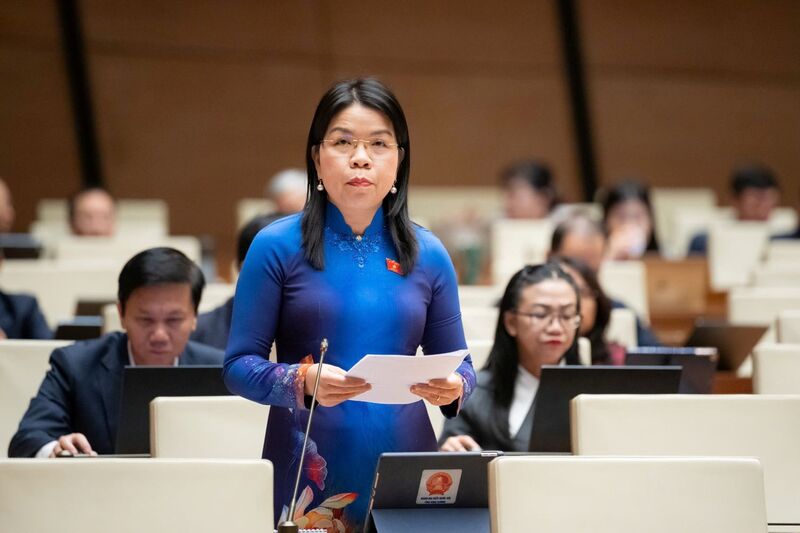 Đại biểu Nguyễn Thị Ngọc Xuân - đoàn TP. Hồ Chí Minh. Ảnh: QH