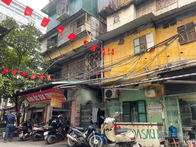 Khu tập thể nơi bà Trịnh Thị Vân sống.