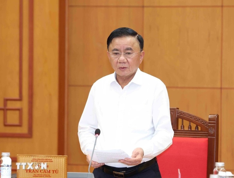 Thường trực Ban Bí thư Trần Cẩm Tú. Ảnh: Phương Hoa/TTXVN