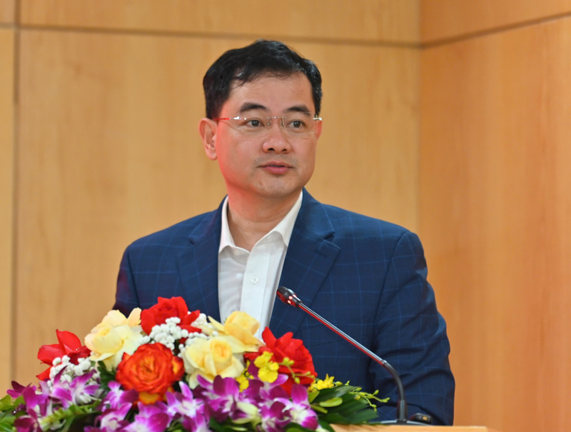 Đồng chí Bùi Huy Sơn, Bí thư chi bộ, Vụ trưởng Vụ Kế hoạch, Tài chính và Quản lý doanh nghiệp. Ảnh: Nam Nguyễn