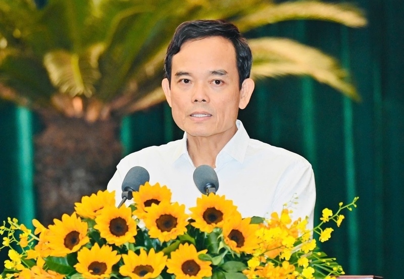 Bí thư Thành ủy TP. Hồ Chí Minh Trần Lưu Quang phát biểu tại hội nghị. Ảnh: Việt Dũng.