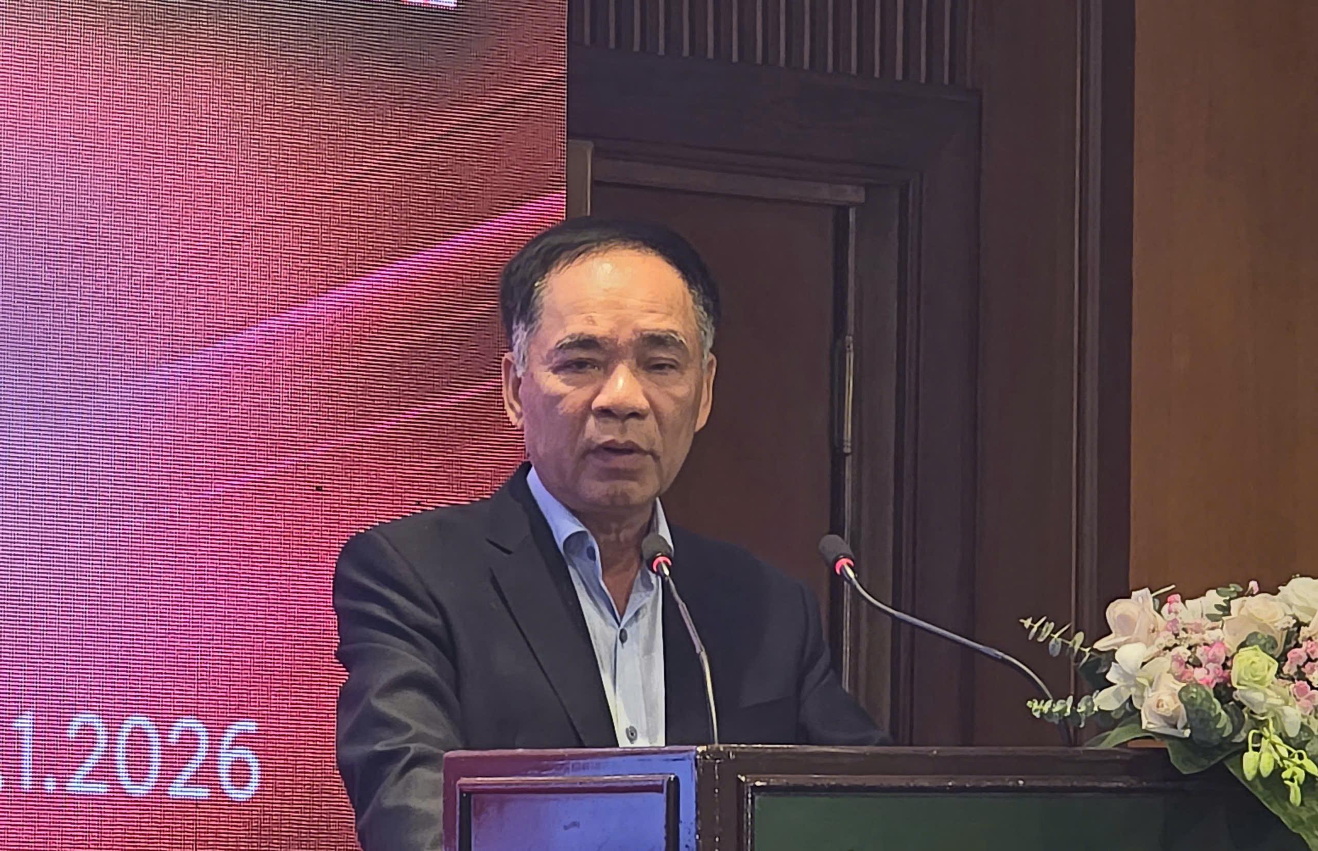 TS. Nguyễn Quốc Thập, Chủ tịch Hội Dầu khí Việt Nam phát biểu tại diễn đàn.