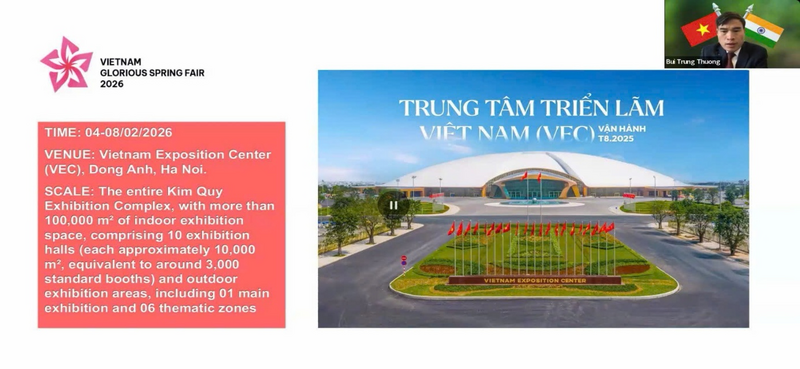 Nhiều doanh nghiệp Ấn Độ mong muốn tham dự Hội chợ Mùa Xuân 2026  - 2