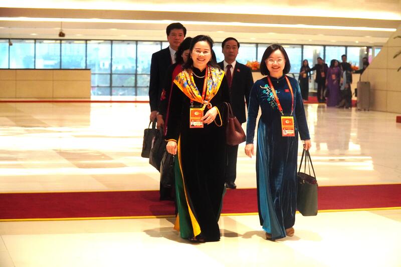 Đoàn Đại biểu Đảng bộ tỉnh Nghệ An. Ảnh: Thu Hường