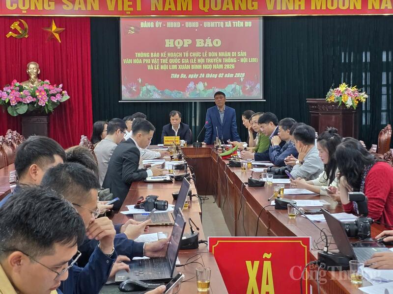 Họp báo công bố chính thức về Lễ hội Lim xuân Bính Ngọ năm 2026. Ảnh: Thu Hường