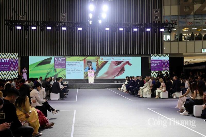Lễ khai mạc lễ khai mạc Triển lãm quốc tế ngành Dệt may và Công nghệ dệt may Việt Nam 2026 (VIATT 2026). Ảnh: Minh Anh
