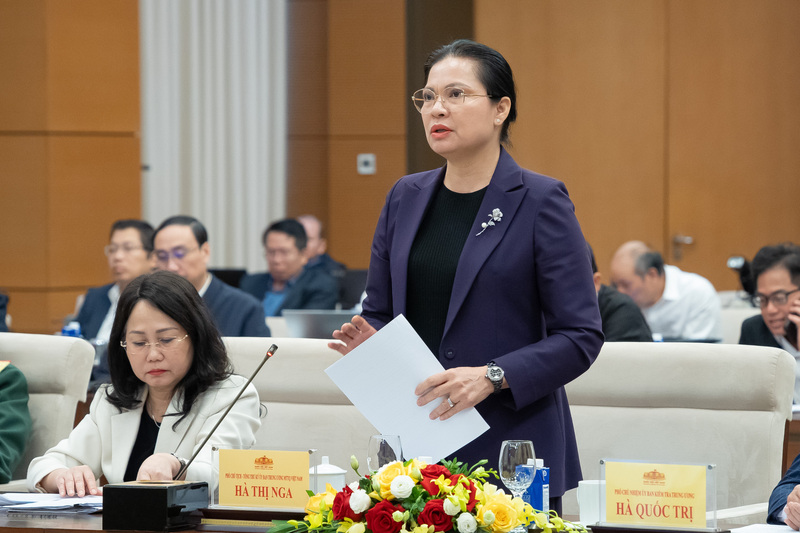 Phó Chủ tịch kiêm Tổng Thư ký Ủy ban Trung ương Mặt trận Tổ quốc Việt Nam Hà Thị Nga.