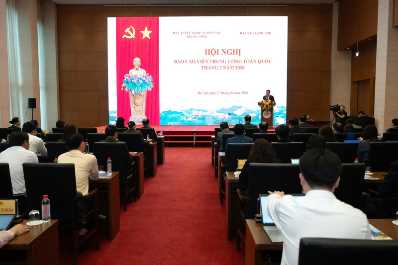 Hội nghị Báo cáo viên Trung ương toàn quốc tháng 3/2026.