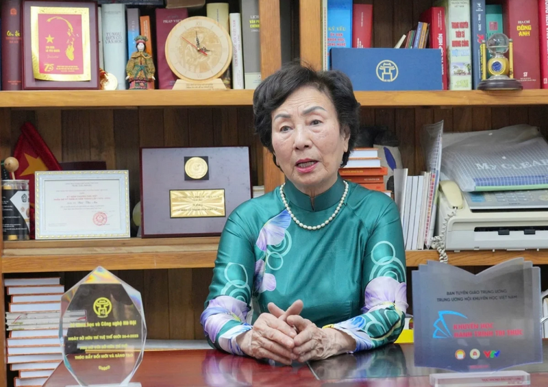 PGS.TS Bùi Thị An, Đại biểu Quốc hội khóa XIII, Viện trưởng Viện Tài nguyên, Môi trường và Phát triển cộng đồng. Ảnh: Hà Trang