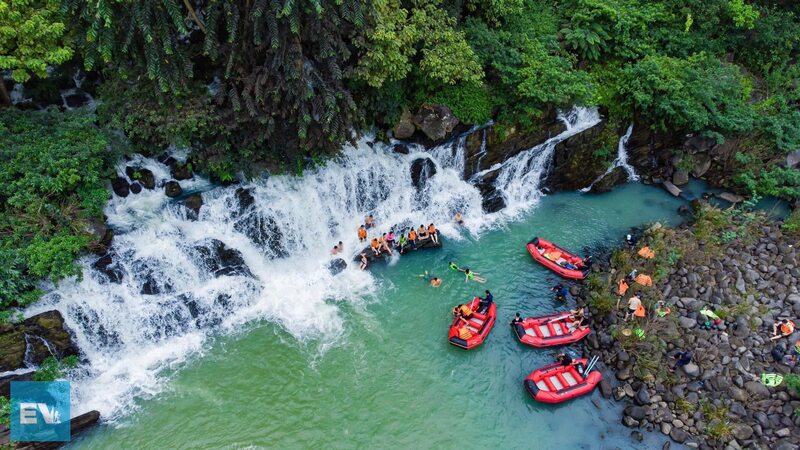 Khu du lịch trải nghiệm thực tế cụm thác Dray Sáp Thượng - Dray Nur. Ảnh: Đinh Thuỷ