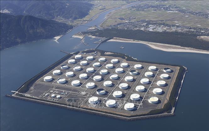 Cơ sở dự trữ dầu quốc gia Shibushi ở Kagoshima, Nhật Bản. Ảnh: TTXVN