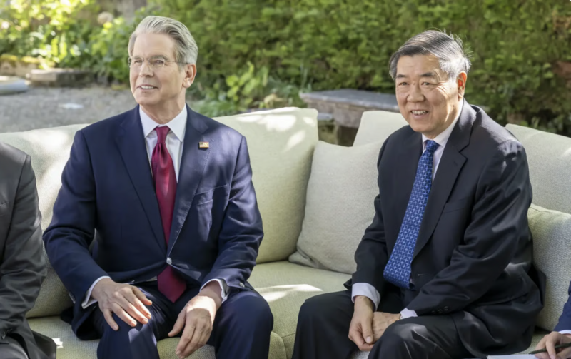 Cuộc thảo luận sẽ do Bộ trưởng Tài chính Mỹ Scott Bessent và Phó Thủ tướng Trung Quốc He Lifeng dẫn đầu. (Ảnh: EPA Images)