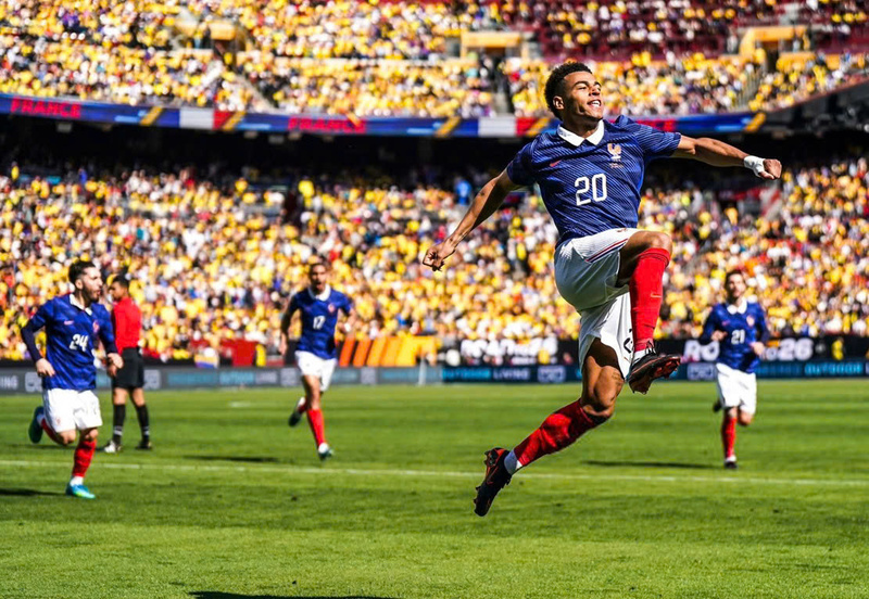 Pháp mở ra tỷ số 1-0 ở phút 29.