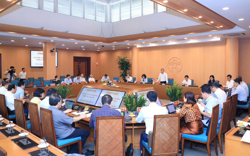 Toàn cảnh phiên họp tập thể UBND TP Hà Nội nhiệm kỳ 2026 - 2031. Ảnh: Linh Phạm