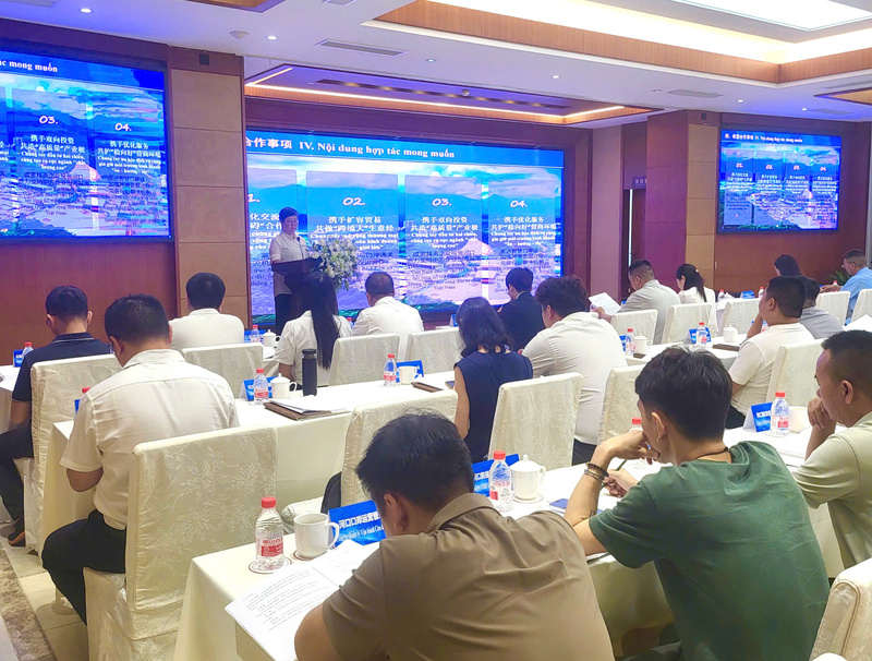 Tọa đàm tập trung vào các nhu cầu cốt lõi của doanh nghiệp Trung Quốc và Việt Nam trong thương mại xuất nhập khẩu, logistics và thông quan, mở rộng thị trường, hợp tác dự án và đầu tư công nghiệp