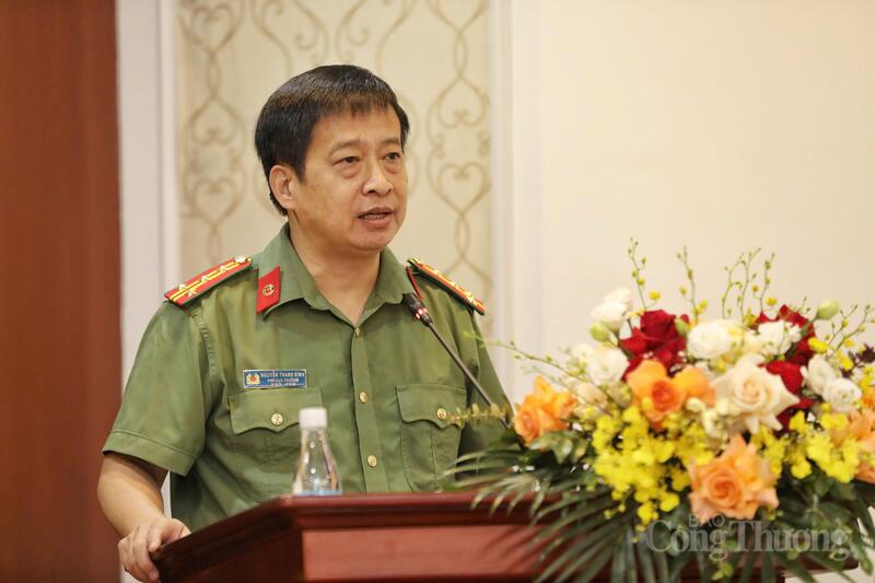 Đại tá Nguyễn Thanh Bình - Phó Cục trưởng Cục Truyền thông Công an nhân dân, Tổng Biên tập Báo Công an nhân dân. Ảnh: NH