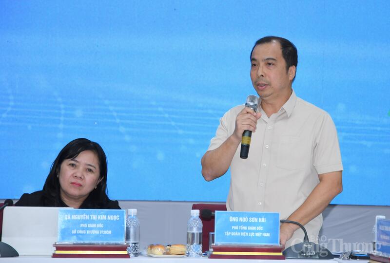 Ông Ngô Sơn Hải - Phó Tổng giám đốc Tập đoàn Điện lực Việt Nam. Ảnh: Thanh Minh.
