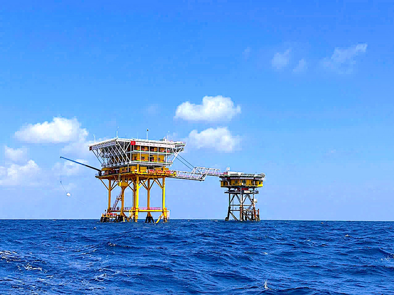 Nhà giàn DK1/10. Ảnh: Tiểu đoàn DK1