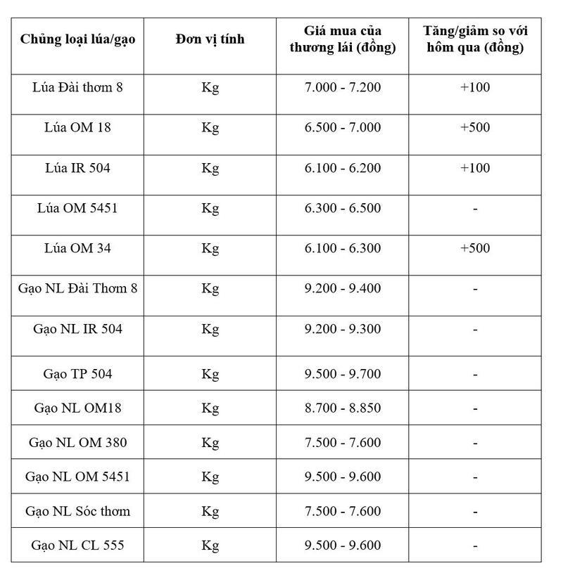 Bảng giá mang tính tham khảo.