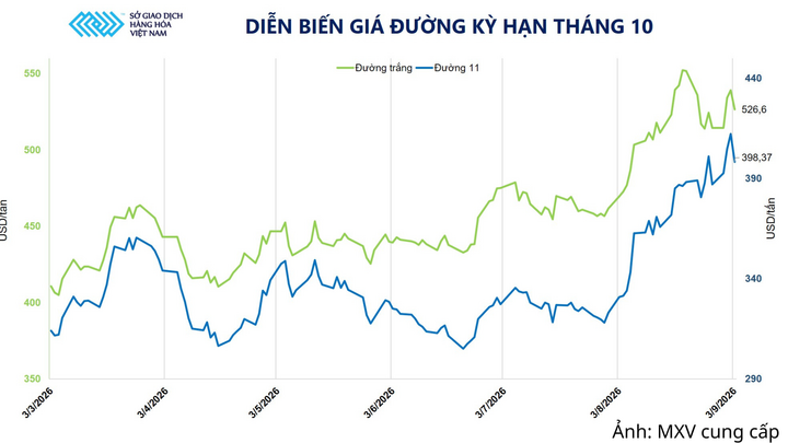 Diễn biến giá đồng kỳ hạn tháng 11.