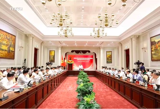 Phiên họp tháng 9/2026 của Thường trực Ban Chỉ đạo Trung ương về hoàn thiện thể chế và thực thi pháp luật. Ảnh: Thống Nhất/TTXVN
